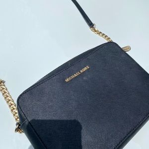 Michael Kors black chain crossbody